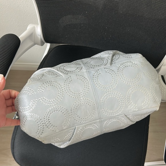 Coach Silver Chain-Embellished Women's Bag - Picture 6 of 14